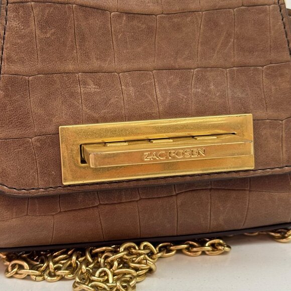 ZAC POSEN Embossed Leather Bag - Picture 4 of 8